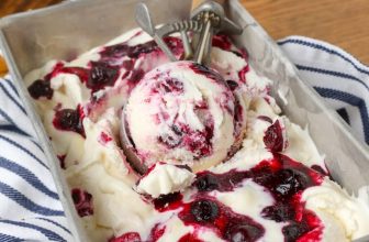 Lemon Blueberry Ice Cream – Barefeet in the Kitchen
