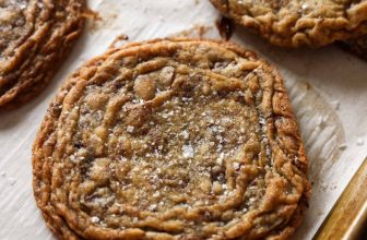 Giant Crinkled Chocolate Chip Cookies