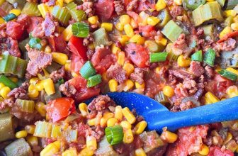 OKRA AND CORN-The Southern Lady Cooks-Cajun Style